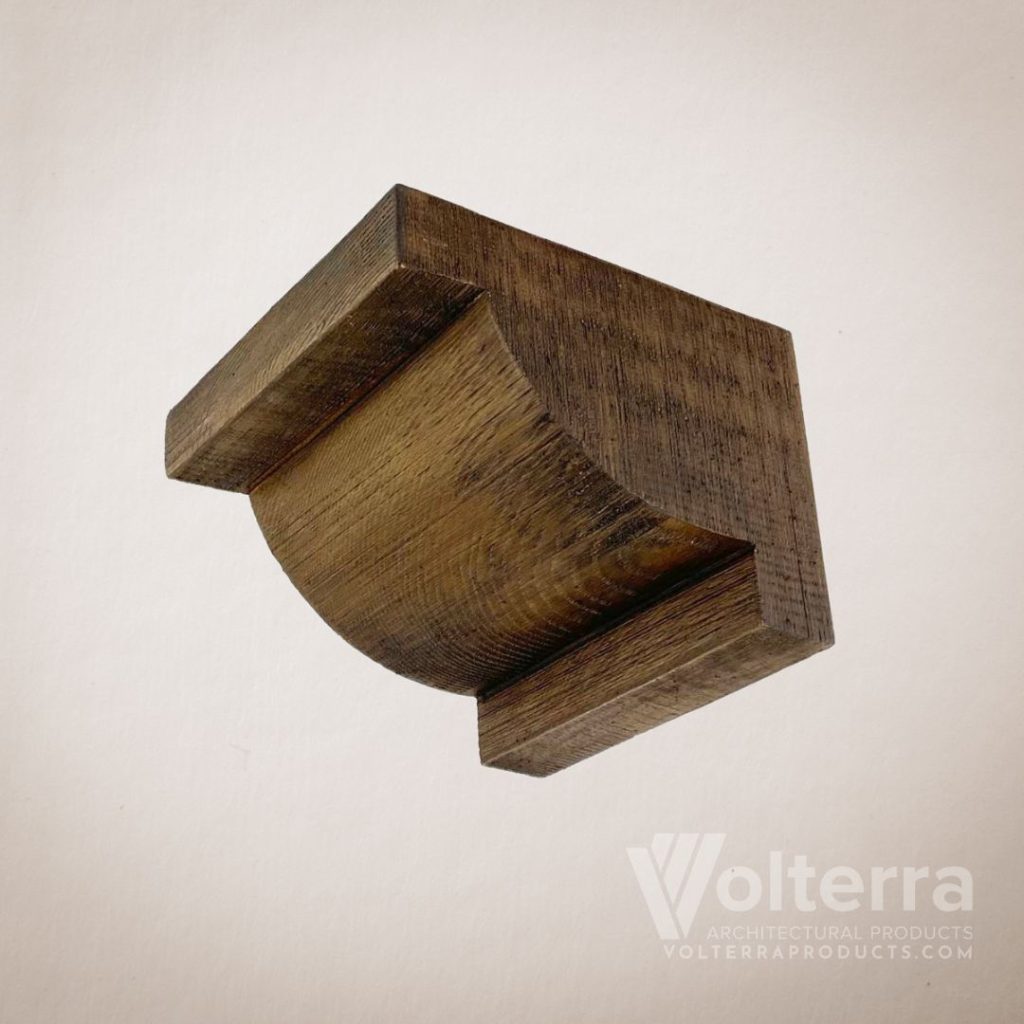 faux wood corbel