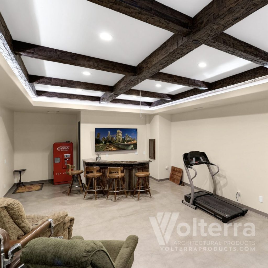 living room beams
