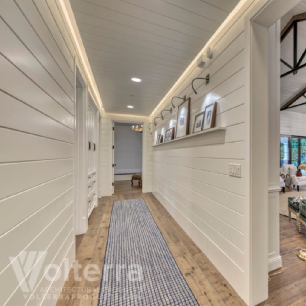 Tongue and groove real wood wall