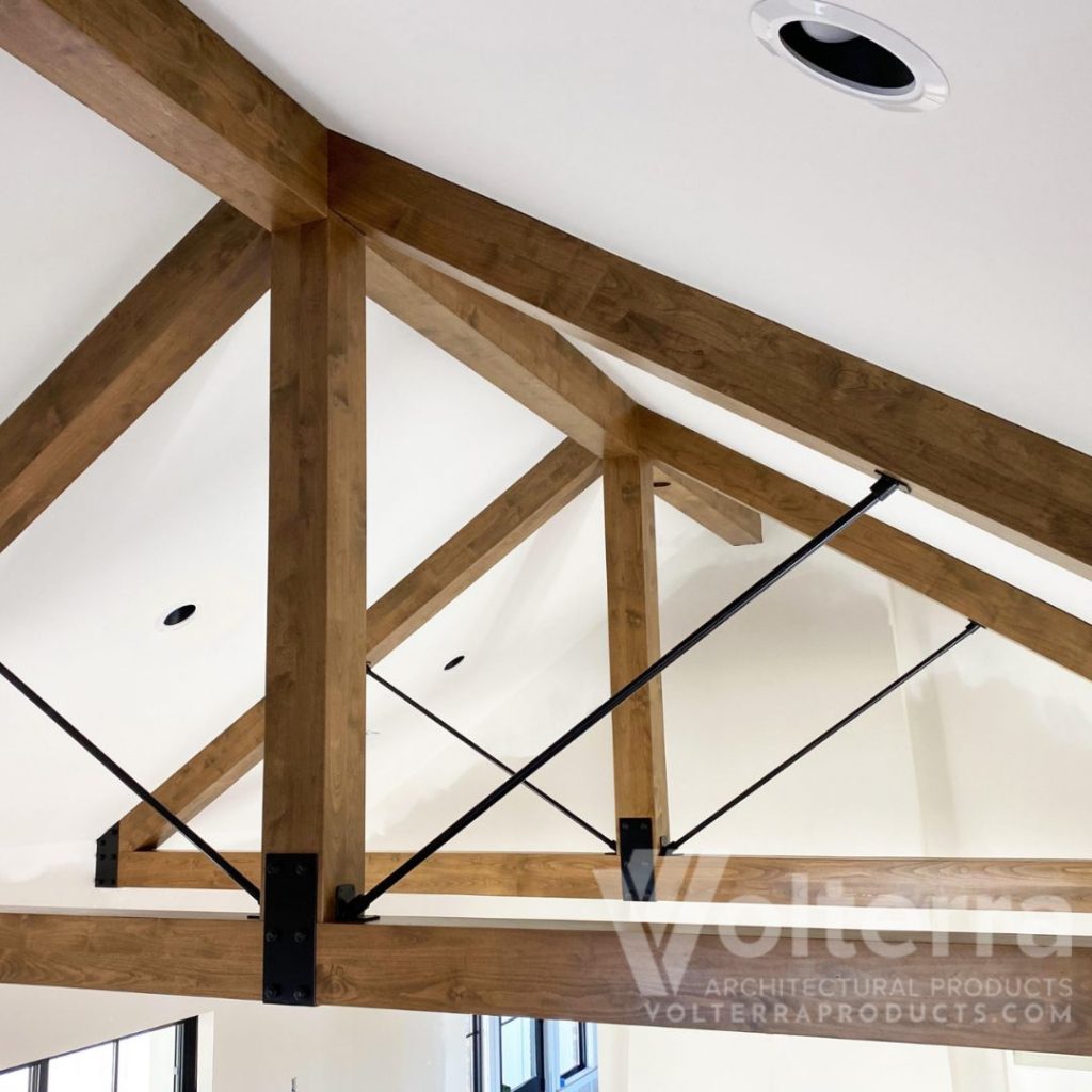 faux wood trusses