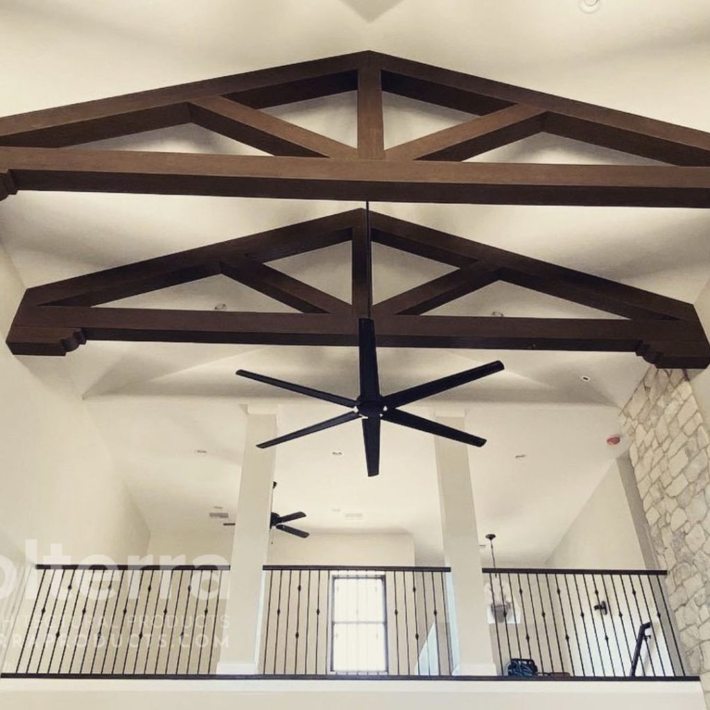 faux wood trusses