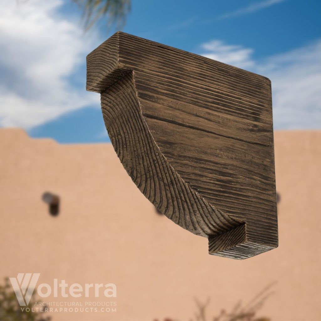 faux wood corbel
