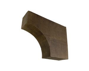5⅞" x 15¾" x 19⅞" Rough Sawn Faux Wood Corbel