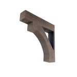 3½" x 3½" x 18" x 18" Rough Sawn Faux Wood Bracket