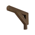 3½" x 3½" x 24" x 18" Rough Sawn Faux Wood Bracket