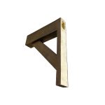 3½" x 5⅜" x 19½" x 24" Rough Sawn Faux Wood Bracket