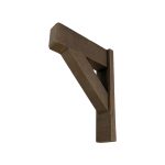 3½" x 5½" x 18⅛" x 25¾" Rough Sawn Faux Wood Bracket