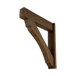 3½" x 5½" x 28" x 30" Rough Sawn Faux Wood Bracket