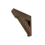 3½" x 5½" x 18" x 18" Rough Sawn Faux Wood Bracket