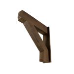 3½" x 5½" x 23" x 24" Rough Sawn Faux Wood Bracket