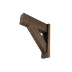3¼" x 5⅜" x 17⅞" x 19¾" Rough Sawn Faux Wood Bracket