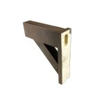 3¼" x 5⅜" x 17⅞" x 19¾" Rough Sawn Faux Wood Bracket