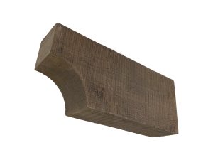 5⅜" x 9⅜" x 21⅞" Rough Sawn Faux Wood Corbel