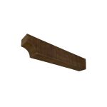 3½" x 5⅜" x 30" Rough Sawn Faux Truss Tail