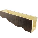 7⅜" x 8½" x 32" Rough Sawn Faux Wood Corbel
